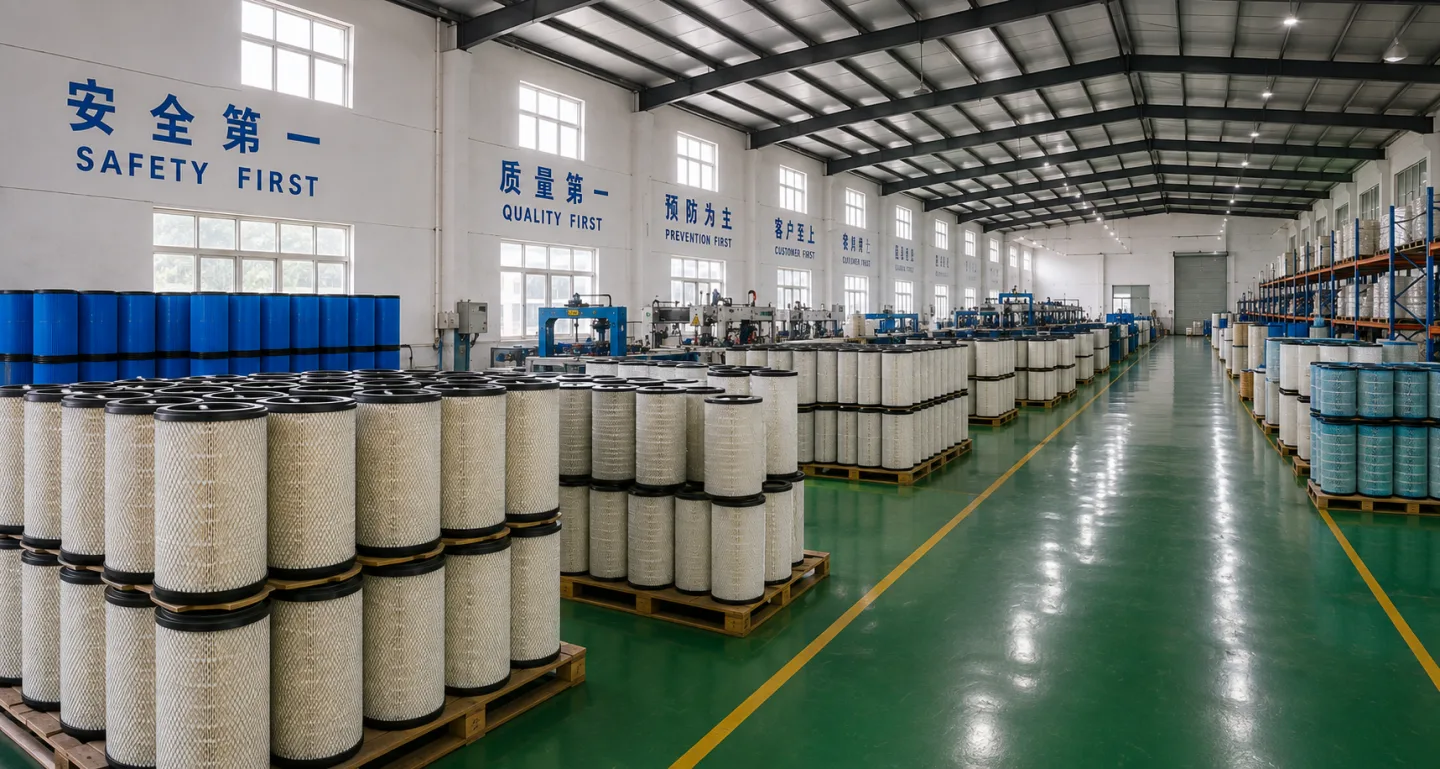Jinguan heavy-duty filter factory workshop overview